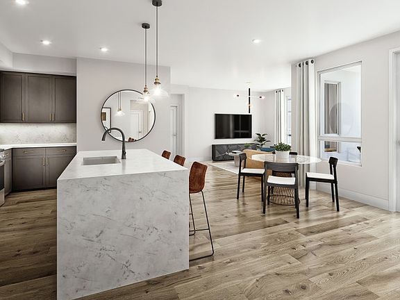 Luxurious kitchen with large center island