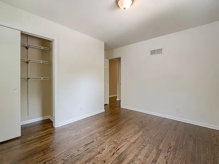 Bedroom2 closet and entry doorway