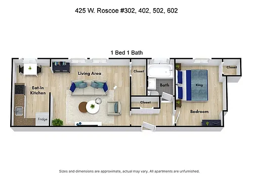 Floor plan 1 Bedroom