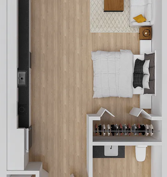 Allegro 3 - 477 square foot studio apartment Allegro 3 - 477 square foot studio apartment