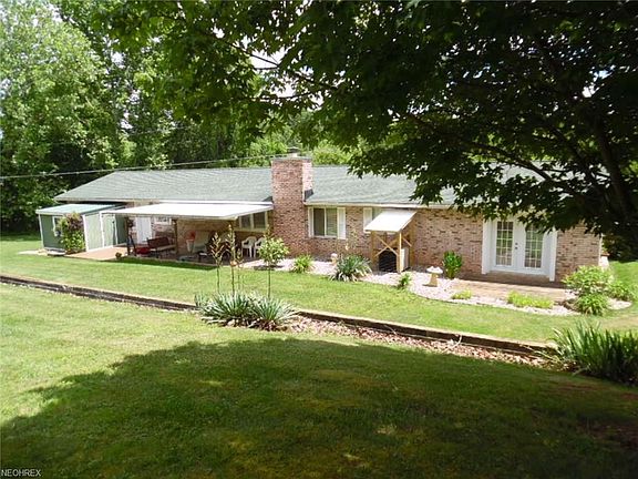 Rear View with Porch and Patio