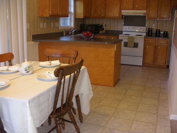 Eating area leads to patio (far left)