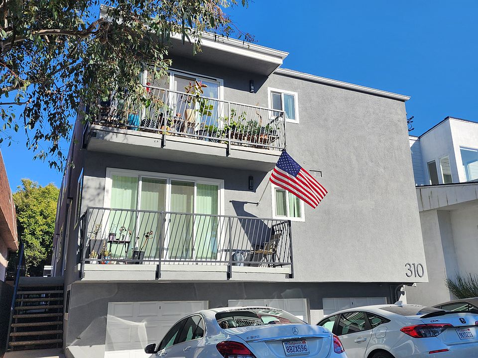 Front of building from street view. Newly painted.