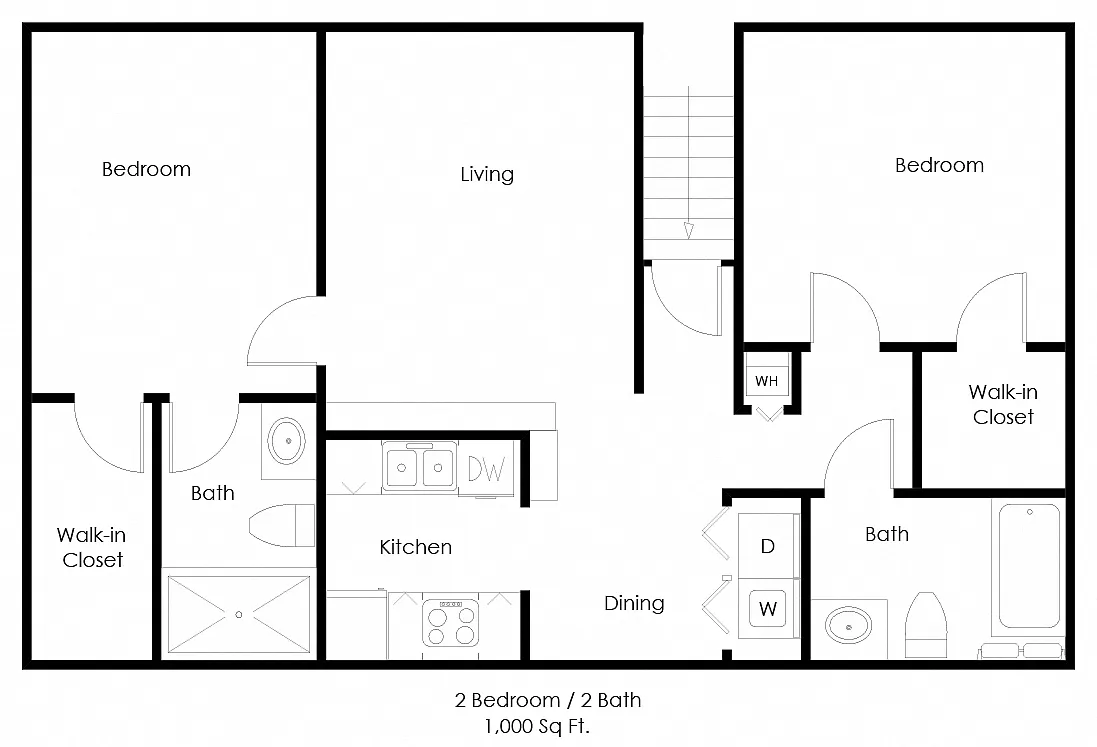 Floor plan Two Bedroom