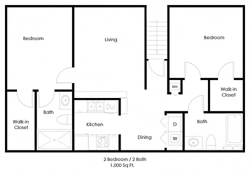 Floor plan Two Bedroom