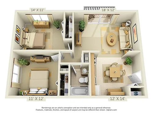 Floor plan Style B