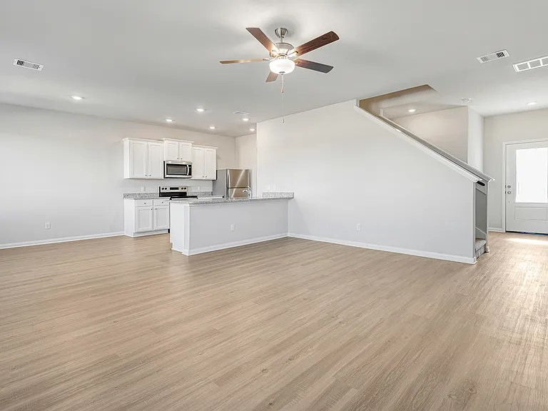 Spacious family room.