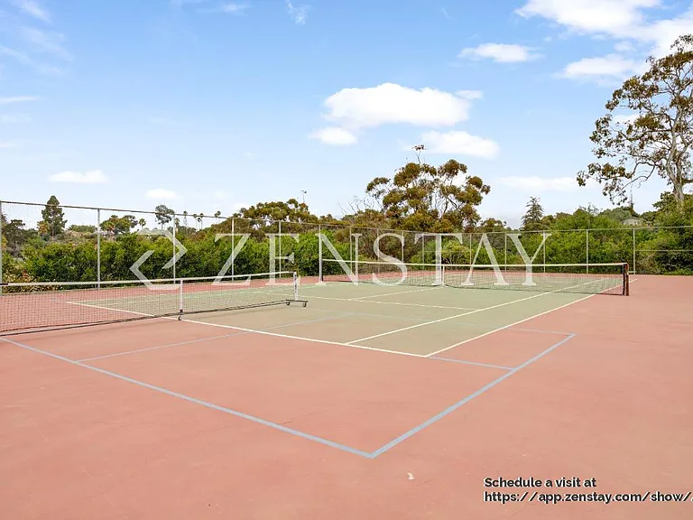 HOA-owned tennis court available for resident use