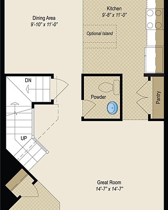 The Franklin - Standard First Floorplan