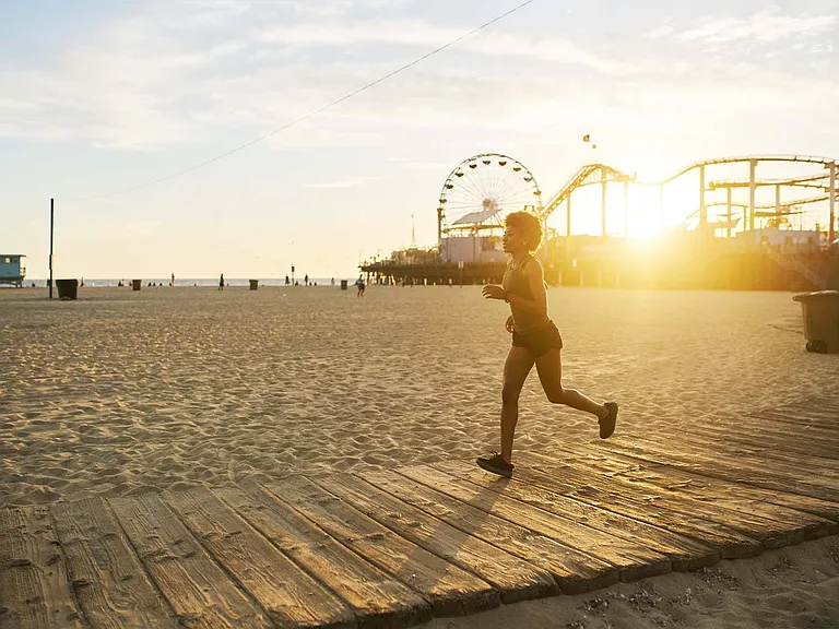 From morning jogs to sunset strolls, Santa Monica Beach is always within reach.