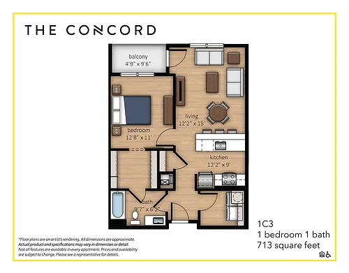 Floor plan 1C3