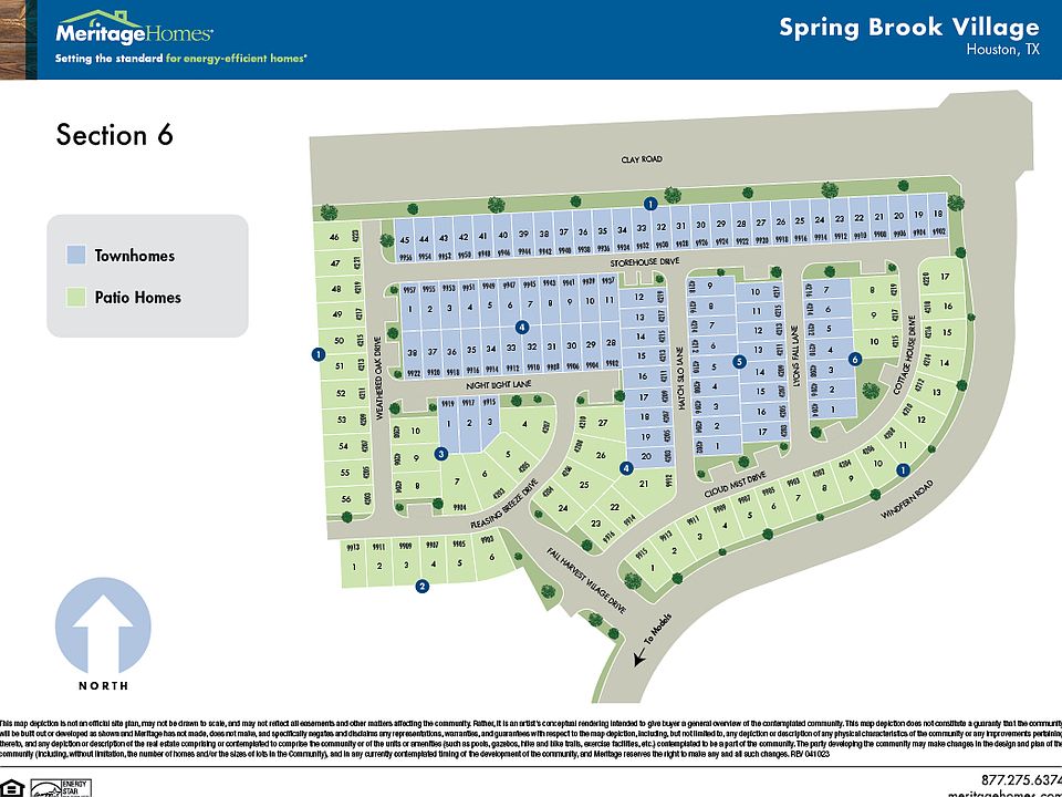 Spring Brook Village Townhome Collection by Meritage Homes in Houston