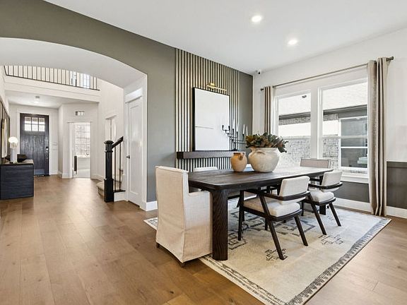 Dining area off kitchen and living areas