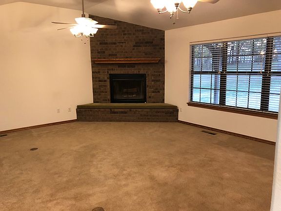 Living room with fireplace