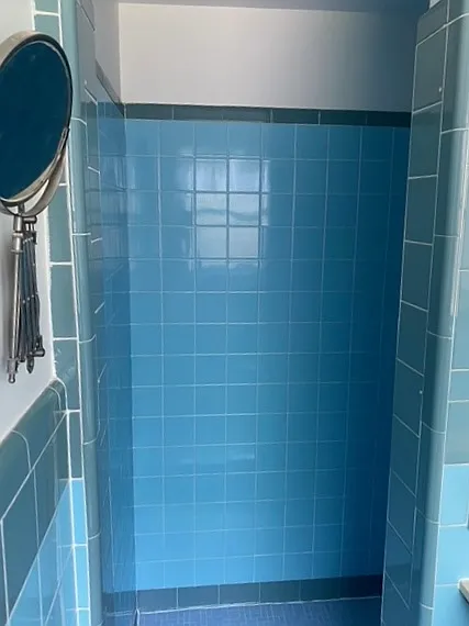Shower in master bathroom.