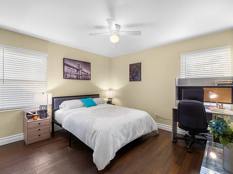 Each bed comes with cozy mattresses & fluffy pillows