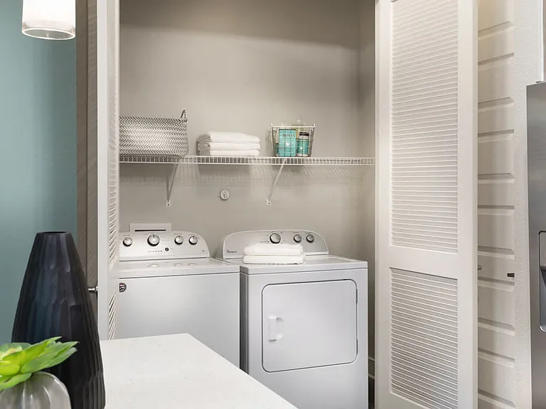 In-home washer and dryer in separate laundry closet