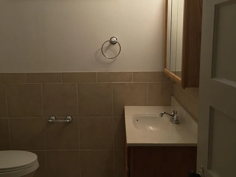 Lower bathroom with shower