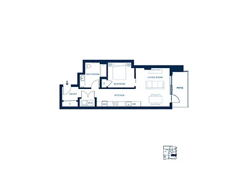 Floor plan 1X1