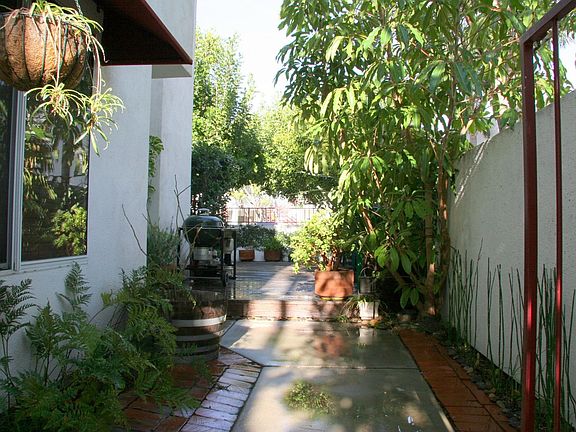 entrance to home and yard area