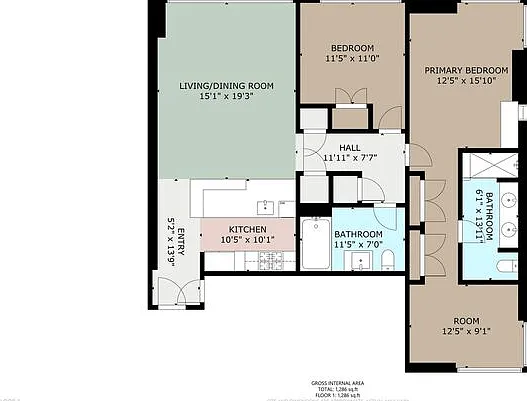 2 bed, 2.0 bath, 1230 sqft, $6,800 — Photo 2
