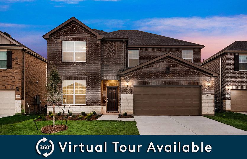 The Taylor, a two-story home with 2-car garage and shutters