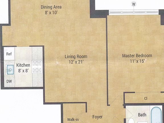 Floor Plan (317s (700 sq. ft.)