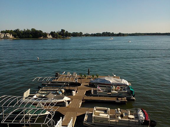 View of docks from condo.