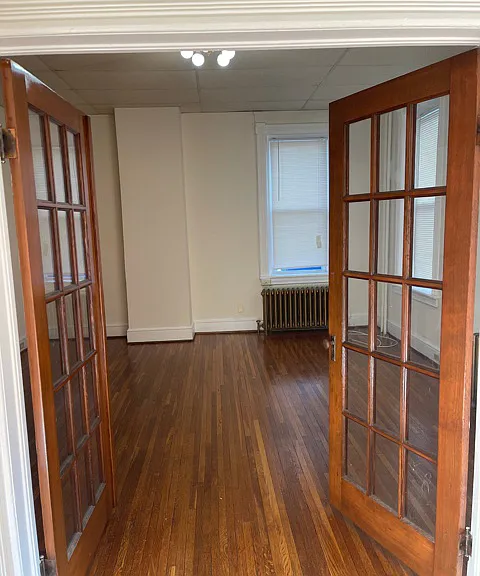 French Doors into Living Room