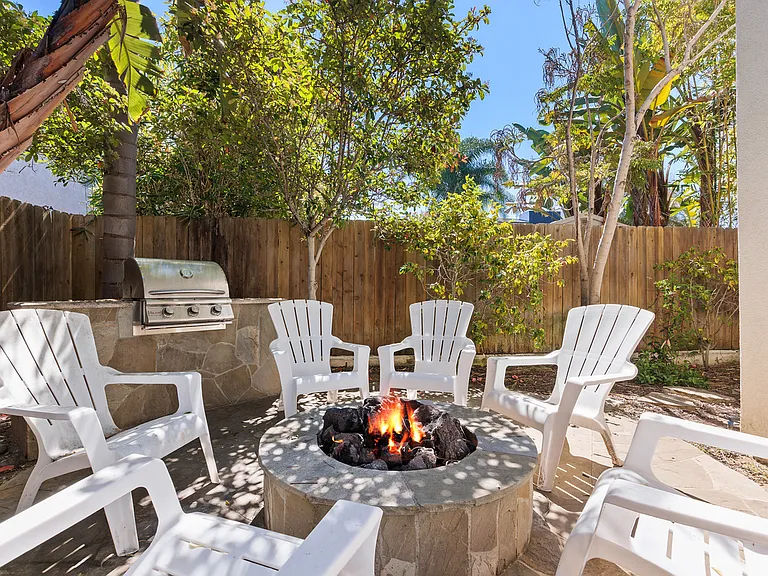 Firepit and BBQ Grill