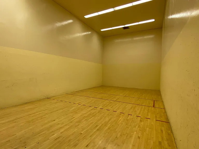 Indoor racquetball court