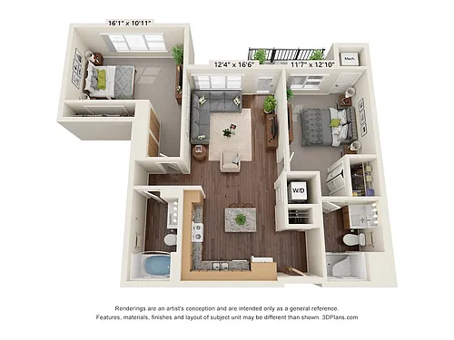 Floor plan 2C