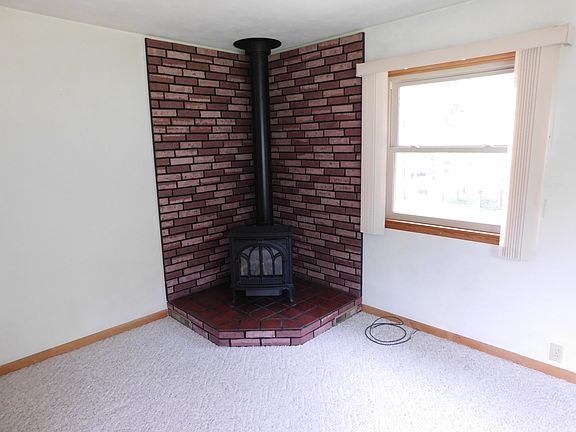 Gas stove in living room