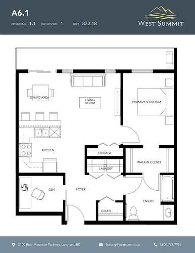 Floor plan Saturna Island