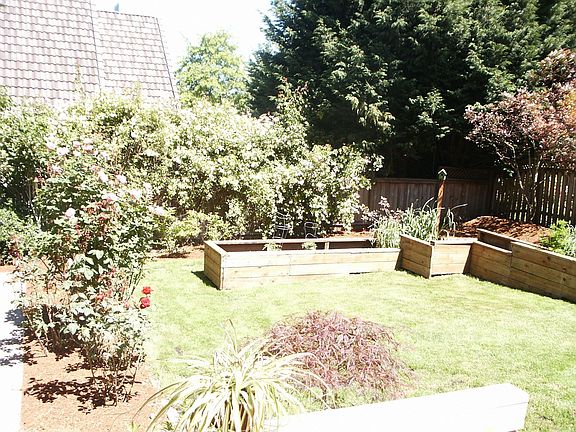 Raised beds for gardening