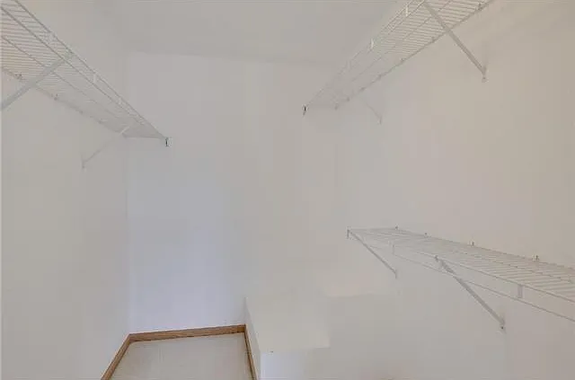 Walk in closet in primary