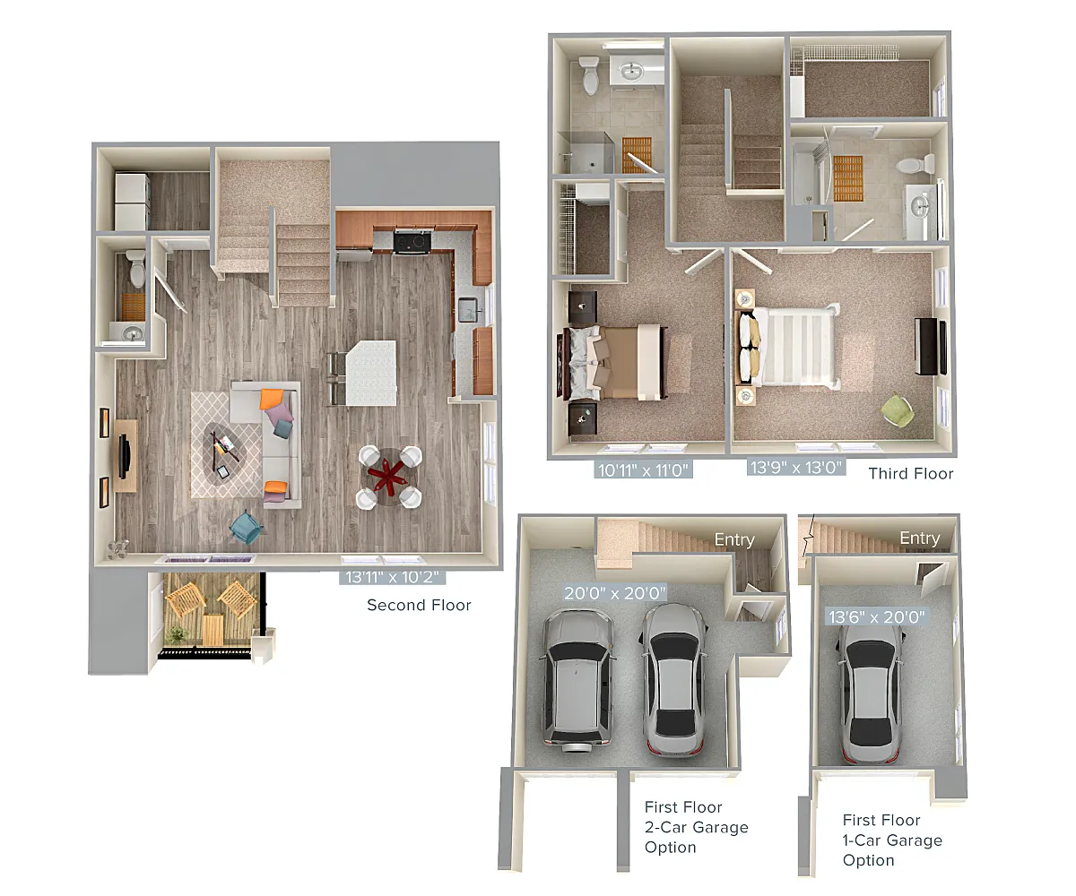 Floor plan B4T-4-1420sq