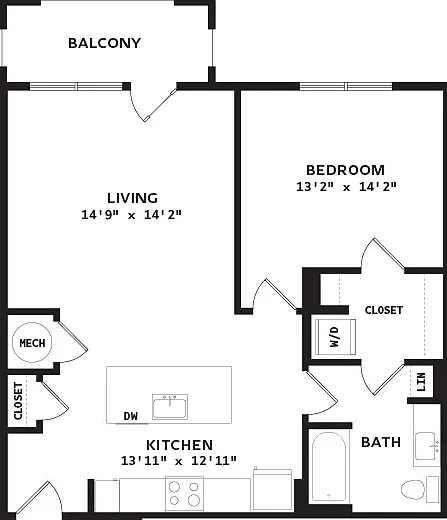 MILLER - A2 - 1 Bedroom MILLER - A2 - 1 Bedroom