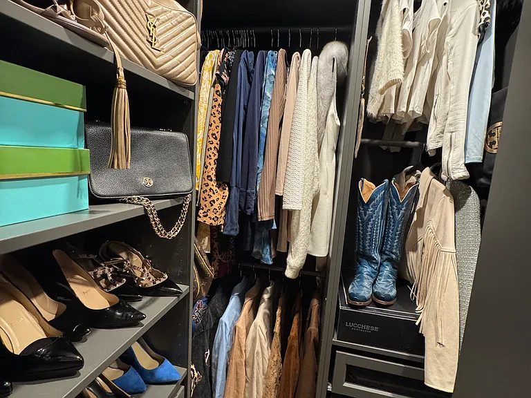 Master bedroom custom walk in closet