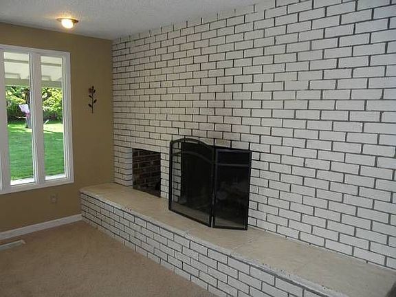 Brick Wood-Burning Fireplace