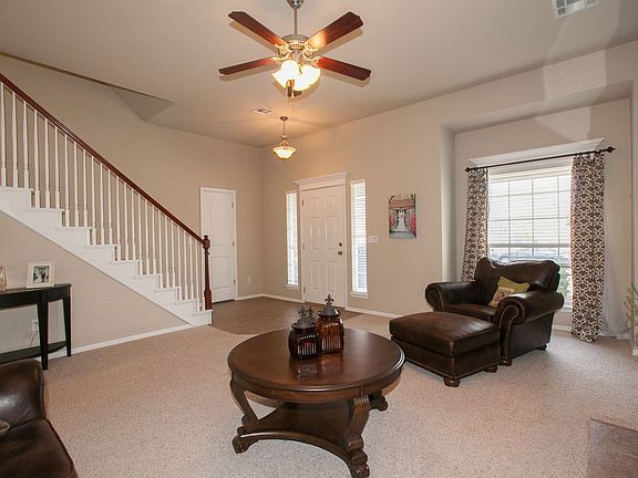 Entry opens to front living area