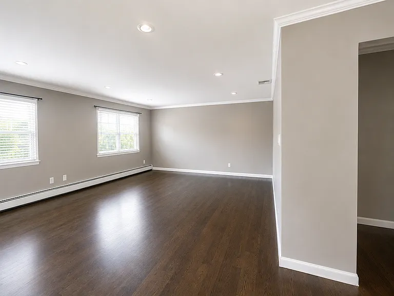 living/dining room unfurnished