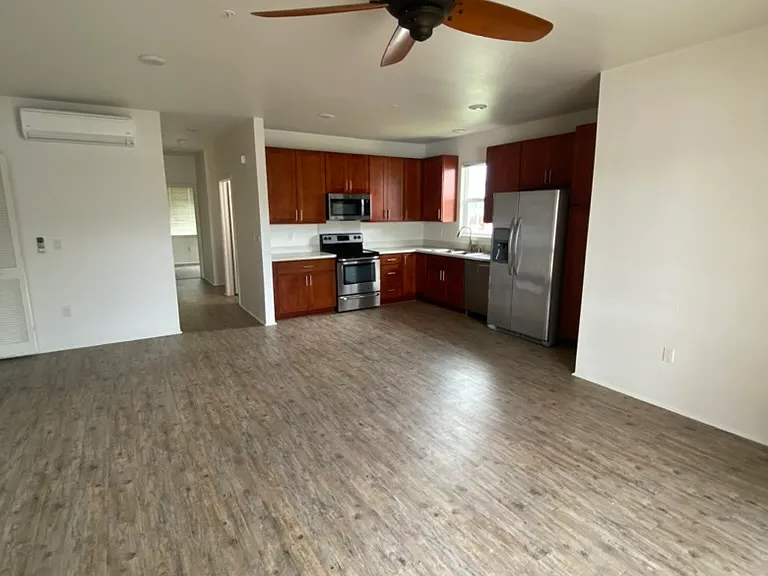 open concept living room and kitchen