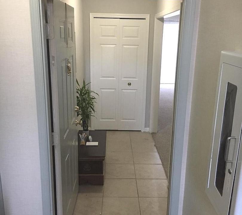 Entry Hall looking in the front door Coat Closet ahead