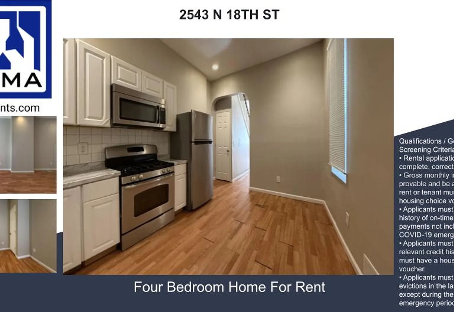 Charming 4BR/2BA Rowhouse with Hardwood-Style Flooring Throughout — Photo 1
