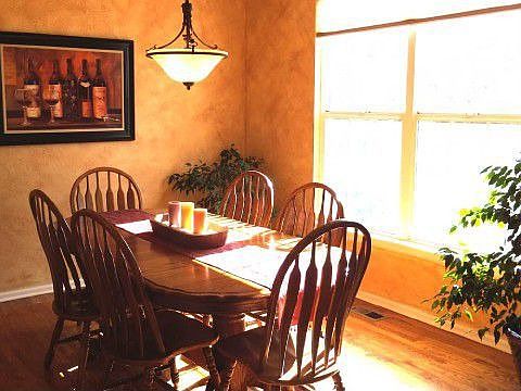 Dining room with hardwood floor