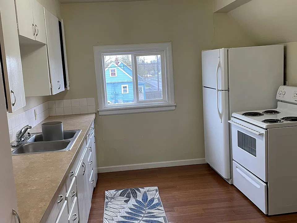 Kitchen with a pantry off to the right not visible in picture.