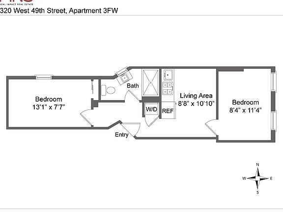 2nd image of 320 W 49th St APT 3FW