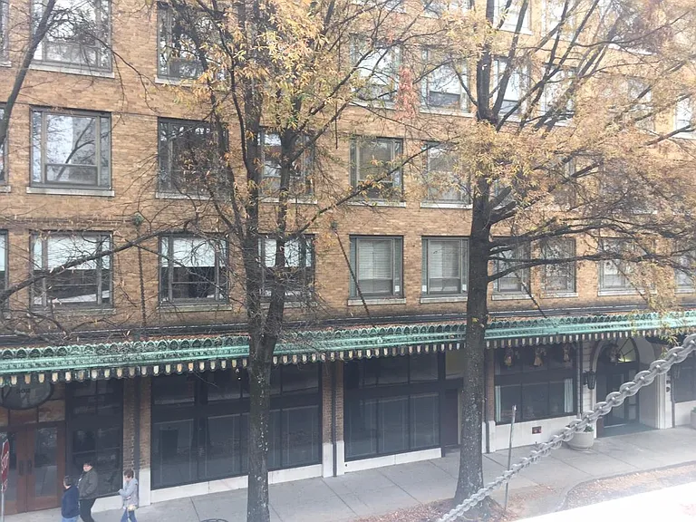 Loft's window view across Union Ave.