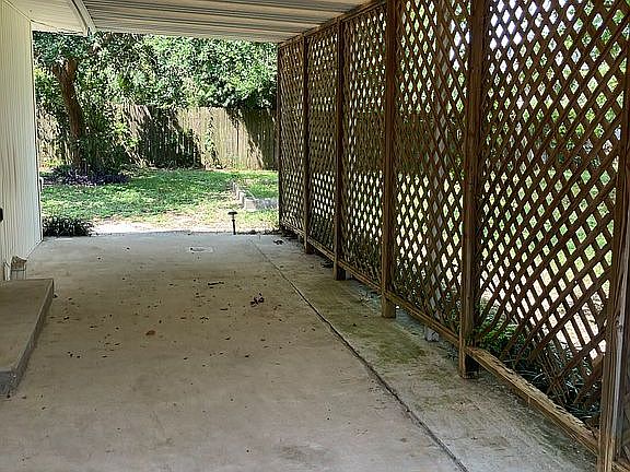 Covered patio 